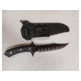 Gtkii GTK41 Fixed Blade Knife AUS-10 Steel Blade Full Tang Nylon Fiberglass Handle Cool Style Fix Knifes for Outdoor Camping Hunting Collection - Retail: $40