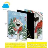 Seasonal Garden Flags Set of 12-Double Sided 12 x 18 Inch Outside Yard Flags, Small Flags for Outside, Holiday Garden Flags for All Seasons, Fall Winter Halloween Christmas Outdoor Flags - Retail: $20