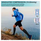 2 Pairs Zipper Compression Socks, 15-20 mmHg Closed Toe Compression Stocking with Zipper for Women and Men - Retail: $17
