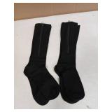 2 Pairs Zipper Compression Socks, 15-20 mmHg Closed Toe Compression Stocking with Zipper for Women and Men - Retail: $17