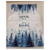 Breling Winter Kitchen Towel Hello Winter Dish Towel Let It Snow Bathroom Decorative Snowflake Snowman Dishcloth for Kitchen Bathroom Home Cooking Housewarming Gift, 14 x 21 Inch - Retail: $31