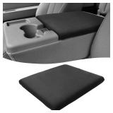 KBH Center Console Armrest Cover for Ford F150 2011 2012 2013 2014, Car Arm Rest Lid Protector, Washable, Anti-Scratch, Black (Fits Jump Seat Console Only) - Retail: $22