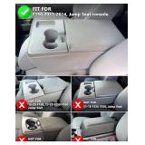 KBH Center Console Armrest Cover for Ford F150 2011 2012 2013 2014, Car Arm Rest Lid Protector, Washable, Anti-Scratch, Black (Fits Jump Seat Console Only) - Retail: $22
