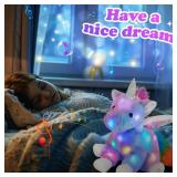 CozyWorld 16.5" Light up Musical Unicorn Stuffed Animal Glowing Singing Rainbow Unicorn Soft Plush Toys Birthday Christmas Children