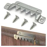 ForoGore 12 Pack Heavy Duty Sawtooth Picture Hangers, Large Sawtooth Hangers with Screws, Picture Hang Solutions Picture Hanger for Frame Paintings Artwork Support 400lbs - Retail: $14