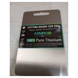 APMRQIB Titanium Cutting Boards for Kitchen, 100% Pure Titanium Cutting Boards Double Sided Non Toxic Cutting Board, Hygiene Durable Dishwasher Safe 13 x 8(M) - Retail: $40