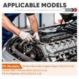 MYOYAY Engine Exhaust Manifold Kit Fit for Chevrolet Captiva Sport 2012 L4 2.4L Equinox GMC Terrain 2010-2012 L4 2.4L, 674-940 Exhaust Manifold Kit with Gasket Bolts Nuts - Retail: $70