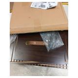 Cathyeen Miniature Display Case Display Cases for Collectibles Miniatures Storage Case Display Shelves Shelf for Collectibles for Mini Action Figures Valuable Collectibles or Crystal Stone brown) - Re