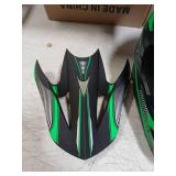Motocross Helmet,Youth & Adult ATV Dirt Bike Motorcycle, Kids BMX 4-Wheeler Off-Road Mountain Bike Helmet,DOT Certified,W/Gloves Goggles Mask 4-Piece Set (Green, M) - Retail: $69