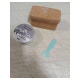 ANDYOUSKI Rub On Ski and Snowboard Wax All-Temperature, 80ml Tin - Includes Mini Scraper & Cork, No Iron Needed, Easy On-The-Go Application for Smooth Glide - Retail: $16