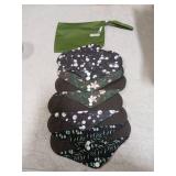 Langsprit Absorbent Reusable Menstrual Sanitary Pads/Washable Cloth Menstrual Period Pads,Reusable Panty Liners(Winter,M) - Retail: $15