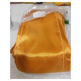 Vibera 50 PCS Gold Satin Chair Sashes for Wedding Chair Bows Sashes Chair Ties Chair Cover Sashes for Folding Chairs for Thanksgiving Party Home Decorations Gold 7 x 108 inchï¼ - Retail: $32