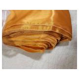 Vibera 50 PCS Gold Satin Chair Sashes for Wedding Chair Bows Sashes Chair Ties Chair Cover Sashes for Folding Chairs for Thanksgiving Party Home Decorations Gold 7 x 108 inchï¼ - Retail: $32