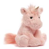 Laila and Lainey Pink Unicorn Stuffed Animal 10" Fluffy Plush Unicorn with Gold Sparkly Horn for Girls - Retail: $23