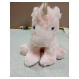 Laila and Lainey Pink Unicorn Stuffed Animal 10" Fluffy Plush Unicorn with Gold Sparkly Horn for Girls - Retail: $23