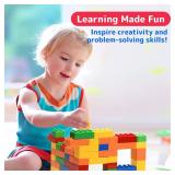 PREXTEX 150-Piece Building Blocks Set for Kids - 5-Color Building Bricks for Toddler Development, Creativity, and Motor Skills - Toys for Boys and Girls - Compatible with Major Brands - Retail: $35