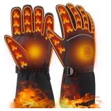 Heated Gloves for Men Women, Electric Winter Gloves Waterproof Heating Gloves Warm Thermal Touchscreen Cold Weather Hand Warmers Arthritis Gloves for Outdoor Motorcycle Ski Cycling Running Snow - Reta