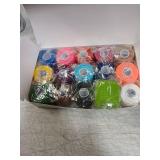Self Adhesive Bandage Wrap 2 Inch x 5 Yards Self-Adherent Elastic Cohesive Wrap Non-Woven Breathable Bandage,Vet Wrap for Stretch Athletic, Sports, Wrist, Ankle (Mix) 15 pack  - Retail: $8