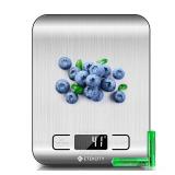 Etekcity Food Kitchen Scale, Digital Grams and Ounces for Weight Loss, Baking, Cooking, Keto and Meal Prep, LCD Display, Medium, 304 Stainless Steel - Retail: $14