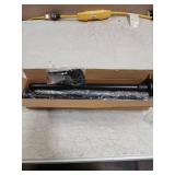 CorkLatta Matte Black Shower Curtain Rod,1 Inch Diameter Stainless Steel Adjustable Spring Tension Rods 32 to 80",with Holders,Anti-Slip,Curtain Rods No Drilling(1 Pack) - Retail: $14