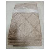 COSY HOMEER Edging Stair Treads Non-Slip Carpet Mat 28inX9in Indoor Stair Runners for Wooden Steps, Edging Stair Rugs for Kids and Dogs, 100% Polyester TPE Backing(4pc, Beige) - Retail: $24