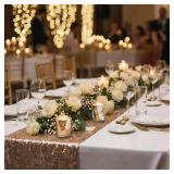 UPBUD Votive Candle Holders Set of 24, Speckled Mercury Silver Candle Holders for Wedding Centerpiece Table Decorations, Tealight Candle Holder for Party Bridal Shower Decor, Home Decor - Retail: $29