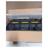 WECARLLE Parking Stopper for Garage Parking Aid 2 Pack Block, Car Truck Curb Floor Parking Lot Wheel Tire Stops Bumpers with Bolt Installation, Rubber Vehicles Aid Gadgets - Retail: $32