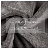 COZYTY Heated Blanket King Size, Soft Cozy Upgraded Flannel Electric Blanket Dual Control with 5 Heating Levels & 10 Hours Auto Off, Fast Heating & ETL & FCC Certification, 100" x 90", Silver Gray - R