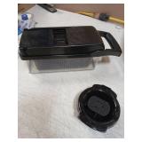 PrepNaturals Vegetable Chopper with Container, Veggie Chopper, Food Chopper & Onion Chopper - Mandoline Slicer for Kitchen (8 in 1, Black) - Retail: $20