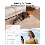 oneisall Cordless WiFi Automatic Cat Feeder for 2 Cats, Rechargeable 100-Day Battery Operated Auto Cat Feeder, 20 Cups/5L Timed Cats Food Dispenser Automatic for Large Kibble, Smart App Control - Reta