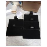 Palonu 5 Pcs Christmas Black Stocking Holders, Heavy Duty Mantle Hangers with Non-Slip Pad, Weighted Stocking Hooks Christmas Ornaments for Xmas Holiday Fireplace Shelf Window Decoration - Retail: $33