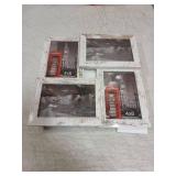 YESKAY 4x6 Collage Picture Frames Set of 1, Multi Family Photo Frame with Real Glass, Displays Four 4x6 Photo, Wall Decor Wall Hanging or Tabletop, Distressed White - Retail: $27