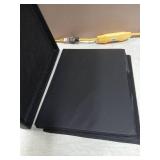 Storage Ottoman Foot Rest Stool with Thicker Foam Padded Seat. Foldable Leather Footstool Bench. Small Ottoman with Storage for Living Room Bedroom Coffee Table 350 lbs, 17x13x13in, Black. - Retail: $