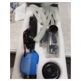 FOUSIUTIM 6-in-1 Electric Aquarium Gravel Cleaner, 530GPH Fish Tank Vacuum with Water Changer, Sand Washer & Debris Remover, Quiet 32W Pump & Telescopic Pole for Freshwater & Saltwater Tanks (Blue) - 