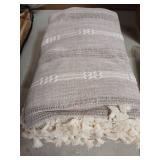 Linen Curtains 108 Inches Long for Living Room 2 Panels Set, Embroidery Farmhouse Tassel Boho for Bedroom Light Filtering Window Rod Pocket Drapes (52" W x 108" L, Khaki) - Retail: $57