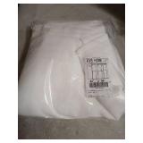 RYB HOME White Curtains Sheer - Linen Texture Sheer Window Covering, Light & Airy Translucent Panels for Bedroom Living Room Patio Glass Door, 52 inch Width x 95 inch Length, Set of 2 - Retail: $18