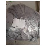 SHINELAND Silver Curtains for Living Room Bedroom,60-70% Blackout Black Out Glam Decor Shimmer Glitter Modern Elegant Curtains for Dining Room,Light Grey - Retail: $60