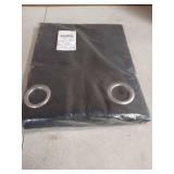 NICETOWN Pitch Black Solid Thermal Insulated Grommet Blackout Curtains/Drapes for Bedroom Window (2 Panels, 42 inches Wide by 63 inches Long, Black) - Retail: $30
