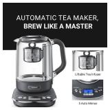 Joydeem Hot Tea Maker, Glass Electric Kettle with Auto Lift Tea Infuser and Temperature Control, 1.7L, JD-ZC6088G - Retail: $89
