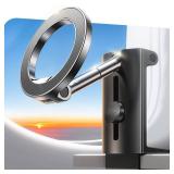 Coolpow for Magsafe Airplane Phone Holder Mount Strong Magnet Airplane Travel Essentials Plane Phone Holder Long Flight Essentials,Universal Cell Phone Stand Desk Mounts for iPhone 16 15 Pro Max 14 13