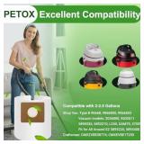 5 Pack Vacuum Bags Replacement for Shop Vac Bags 2-2.5 Gallon Type B 90668 9066800 9066833, All Around EZ QAM70 and CMXZVBE38774, PETOX High-Efficiency Disposable Vaccum Collection Filter Bags - Retai