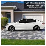 BOGAR TECH DESIGNS Side Window Chrome Delete Overlay Compatible with Honda Accord 2013-2017, Gloss Black - Retail: $40