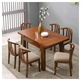 Genina Seat Covers for Dining Room Chair Seat Slipcovers Kitchen Chair Covers (Khaki, 6 Pcs) - Retail: $34