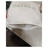 FAUNNA Zippered Mattress Encasement, 100% Cotton Bed Bug and Dust Mite Proof Mattress Protector, Hypoallergenic, Antibacterial Protection, Noiseless Zipper, Six-Sided Cover (King 16" Deep) - Retail: $