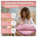 PILLANI Nursing Pillow, Breastfeeding Pillows for Enhanced Safety & Comfort for Mom & Baby, Removable Cotton Cover, Adjustable Waist Strap, Breastfeeding Essentials, Baby Registry Search - Retail: $40