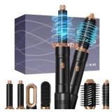 6 in ONE Blow Dryer Brush,Air Curling Iron Round Brush Blow Dryer 800W - Retail: $40