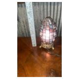 Tiffany Style Stained Glass Egg Lamp