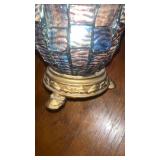 Tiffany Style Stained Glass Egg Lamp
