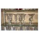Crystal Clear Tulip Wine Glasses Set of 5