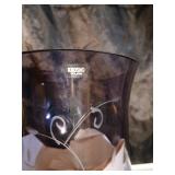 4 wine glasses and lg vase